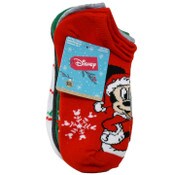 Wholesale - 5pk MICKEY MOUSE MERRY MERRY NS SOCKS SIZE 6-8 C/P 60, UPC: 193159222451